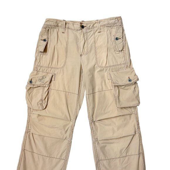 90s Vintage Polo Jeans Co Cargo Pants Baggy Utility Ralph Lauren Pockets Straps. - Picture 2 of 8
